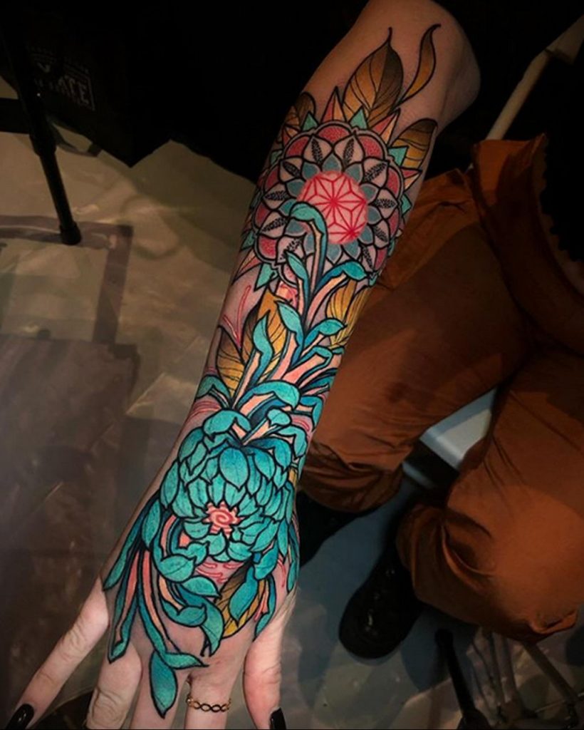 Фото татуировки сделанной в ходе тату конвенции GOLDEN STATE TATTOO EXPO 2020 28