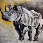 вариант эскиза тату носорог 02.02.2020 №1063 -rhino tattoo sketches- tatufoto.com