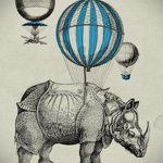 вариант эскиза тату носорог 02.02.2020 №1096 -rhino tattoo sketches- tatufoto.com