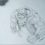вариант эскиза тату носорог 02.02.2020 №1108 -rhino tattoo sketches- tatufoto.com