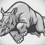 вариант эскиза тату носорог 02.02.2020 №1121 -rhino tattoo sketches- tatufoto.com