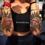 пример тату роза для девушки 04.02.2020 №003 -rose tattoo for girl- tatufoto.com