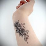 пример тату роза для девушки 04.02.2020 №005 -rose tattoo for girl- tatufoto.com