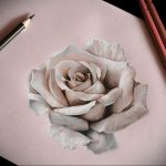 тату белая роза для девушки 04.02.2020 №007 -rose tattoo for girl- tatufoto.com