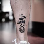 тату белая роза для девушки 04.02.2020 №010 -rose tattoo for girl- tatufoto.com
