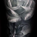 тату белая роза для девушки 04.02.2020 №039 -rose tattoo for girl- tatufoto.com