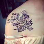 тату роза на груди девушки 04.02.2020 №004 -rose tattoo for girl- tatufoto.com