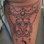 фото индийских тату на ноге 01.02.2020 №006 -indian tattoo- tatufoto.com