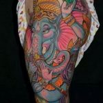 фото индийских тату на ноге 01.02.2020 №012 -indian tattoo- tatufoto.com