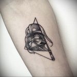фото пример тату Дарт Вейдер 04.02.2020 №1051 -darth vader tattoo- tatufoto.com
