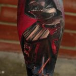 фото пример тату Дарт Вейдер 04.02.2020 №1156 -darth vader tattoo- tatufoto.com