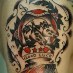 фото пример тату подкова 02.02.2020 №261 -horseshoe tattoo- tatufoto.com