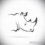 фото эскиза тату носорог 02.02.2020 №010 -rhino tattoo sketches- tatufoto.com
