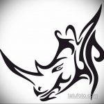фото эскиза тату носорог 02.02.2020 №017 -rhino tattoo sketches- tatufoto.com