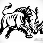 фото эскиза тату носорог 02.02.2020 №031 -rhino tattoo sketches- tatufoto.com