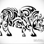 фото эскиза тату носорог 02.02.2020 №033 -rhino tattoo sketches- tatufoto.com