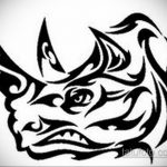 эскиз тату носорог 02.02.2020 №022 -rhino tattoo sketches- tatufoto.com