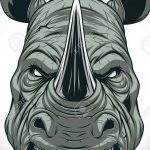 эскиз тату носорог 02.02.2020 №064 -rhino tattoo sketches- tatufoto.com