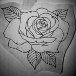 эскиз тату роза для девушки 04.02.2020 №007 -rose tattoo for girl- tatufoto.com