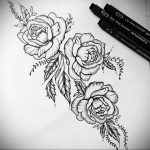 эскиз тату роза для девушки 04.02.2020 №009 -rose tattoo for girl- tatufoto.com