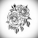 эскиз тату роза для девушки 04.02.2020 №037 -rose tattoo for girl- tatufoto.com