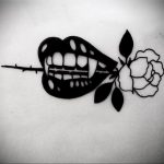эскиз тату роза для девушки 04.02.2020 №038 -rose tattoo for girl- tatufoto.com