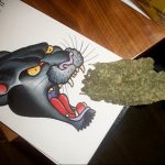 Фото рисунка тату оскал пантеры 05.02.2020 №087 -panther grin tattoo- tatufoto.com
