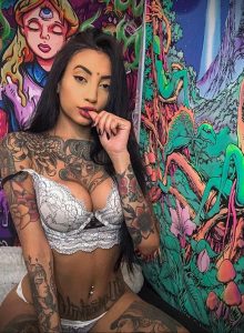 @xrosangelacruz - Красивая девушка с татуировками на карантине во время эпидемии COVID-19 для tatufoto.com 4