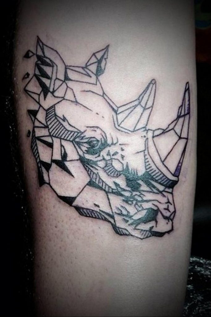 Фото геометрической тату с животным 12.03.2020 №005 -animal tattoos- tatufoto.com