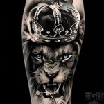 Фото пример рисунка тату оскал льва 05.02.2020 №009 -grin lion tattoo- tatufoto.com