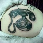 Фото примеры рисунков татуировки со стационарным телефоном на проводе от 11.03.2020 для сайта tatufoto.com 34
