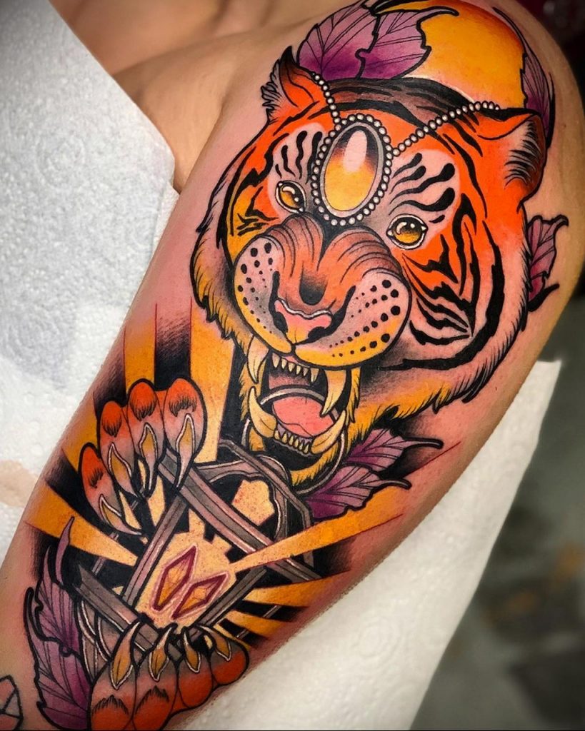 Фото примеры татуировок с тигром от 11.03.2020 – фото для tatufoto.com 5