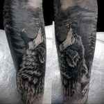 Фото рисунка тату оскал волка 05.02.2020 №004 -wolf grin tattoo- tatufoto.com