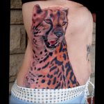 Фото рисунка тату оскал леопарда 05.02.2020 №008 -leopard grin tattoo- tatufoto.com