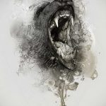 Фото рисунка тату оскал медведя 05.02.2020 №013 -tattoo grin bear- tatufoto.com
