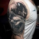 Фото рисунка тату оскал медведя 05.02.2020 №022 -tattoo grin bear- tatufoto.com