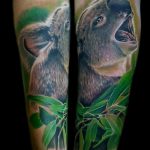 Фото рисунка тату оскал медведя 05.02.2020 №029 -tattoo grin bear- tatufoto.com