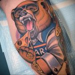 Фото рисунка тату оскал медведя 05.02.2020 №030 -tattoo grin bear- tatufoto.com