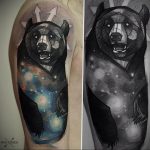 Фото рисунка тату оскал медведя 05.02.2020 №032 -tattoo grin bear- tatufoto.com