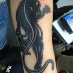 Фото рисунка тату оскал пантеры 05.02.2020 №005 -panther grin tattoo- tatufoto.com