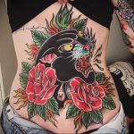 Фото рисунка тату оскал пантеры 05.02.2020 №006 -panther grin tattoo- tatufoto.com