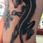 Фото рисунка тату оскал пантеры 05.02.2020 №029 -panther grin tattoo- tatufoto.com