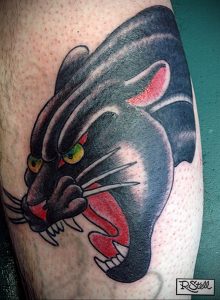 Фото рисунка тату оскал пантеры 05.02.2020 №053 -panther grin tattoo- tatufoto.com