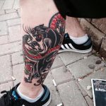Фото рисунка тату оскал пантеры 05.02.2020 №062 -panther grin tattoo- tatufoto.com