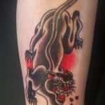 Фото рисунка тату оскал пантеры 05.02.2020 №084 -panther grin tattoo- tatufoto.com