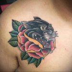 Фото рисунка тату оскал пантеры 05.02.2020 №100 -panther grin tattoo- tatufoto.com