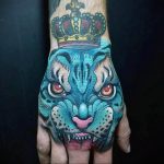 Фото рисунка тату оскал тигра 05.02.2020 №026 -tiger grin tattoo- tatufoto.com