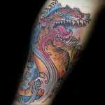 Фото рисунка тату оскал тигра 05.02.2020 №071 -tiger grin tattoo- tatufoto.com