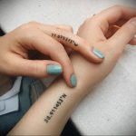 Фото тату дата на руке 07.02.2020 №071 -date tattoo on hand- tatufoto.com