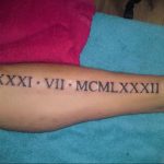 Фото тату дата на руке 07.02.2020 №157 -date tattoo on hand- tatufoto.com